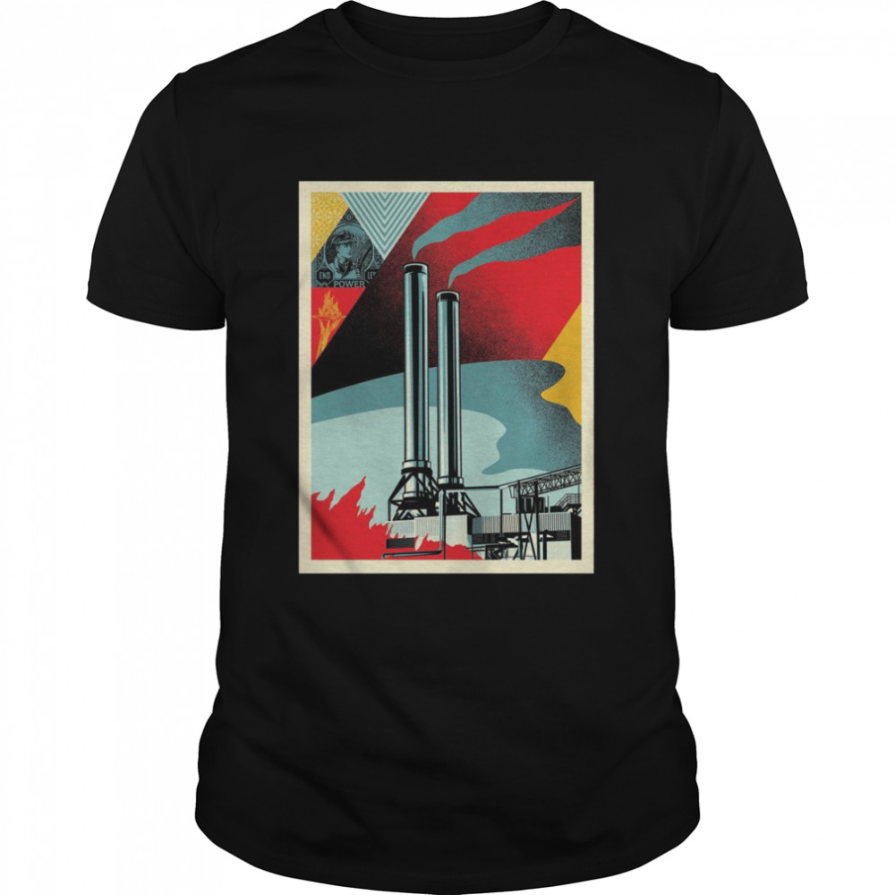 Shepard Fairey Factory Stacks Art Print Endless Power Variant 2022 shirt