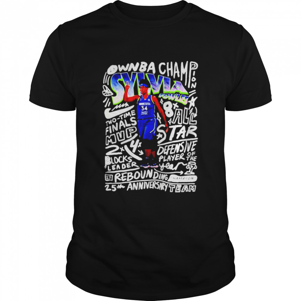 Sylvia Fowles Minnesota Lynx Player Retirement shirt