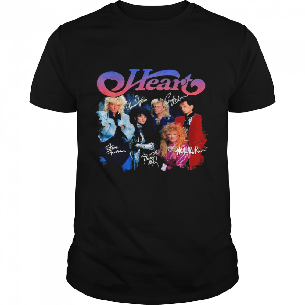 Vintage Art Heart Pop Rock Band shirt