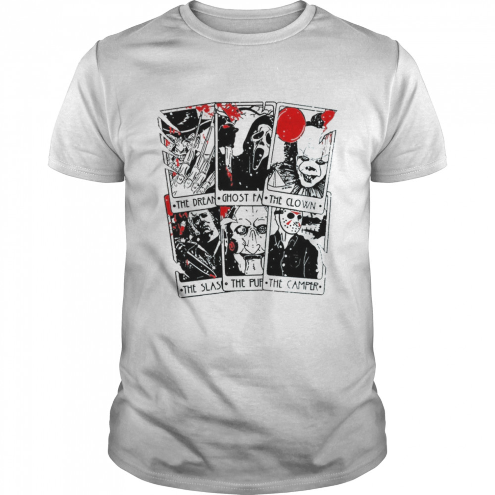 Vintage Horror Tarot Cards Horror Horror Nights Movie Halloween shirt