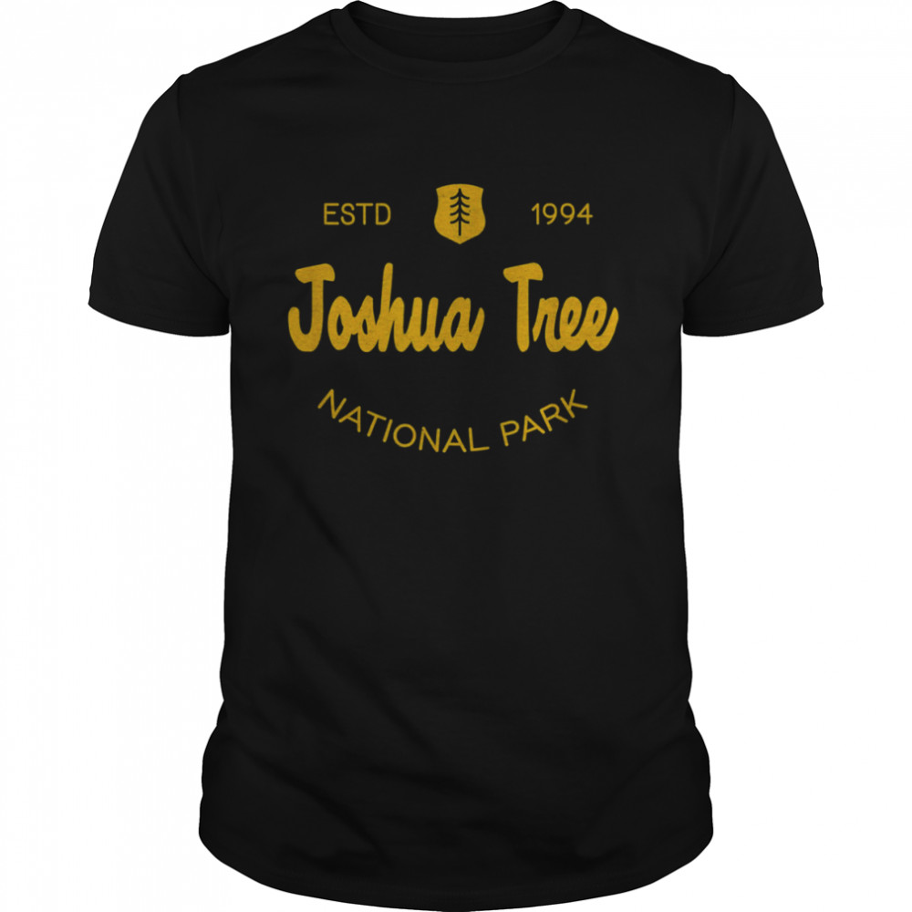 Joshua Tree National Park Classic Script Style Text T-Shirt