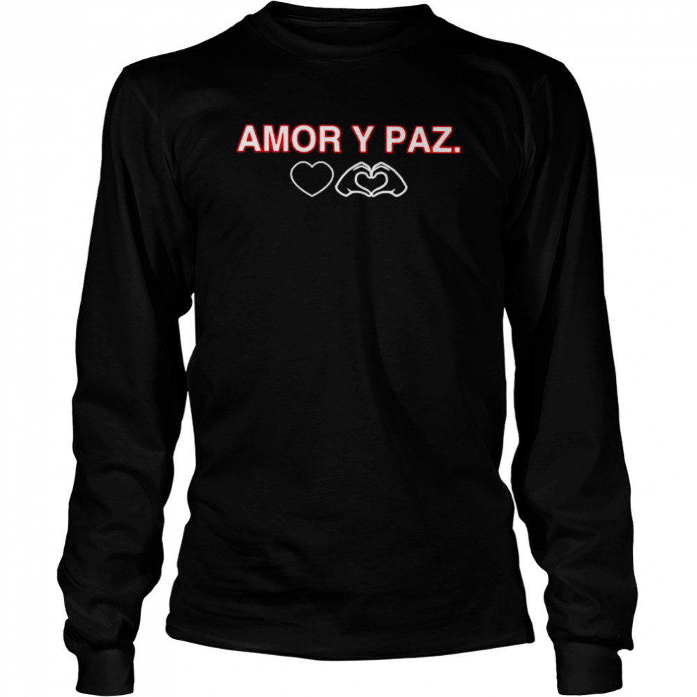 Amor y paz shirt Long Sleeved T-shirt