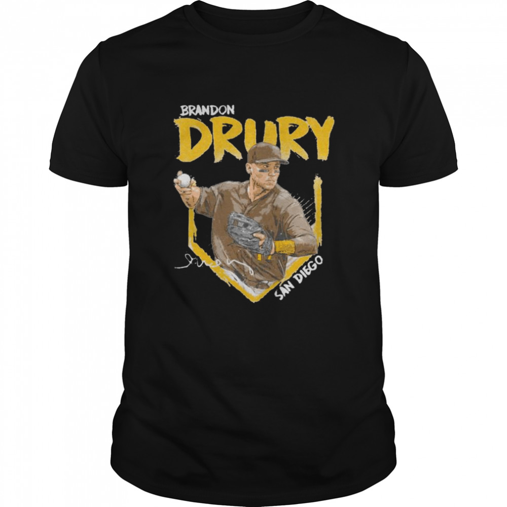 Andon Drury San Diego Padres base signature shirt