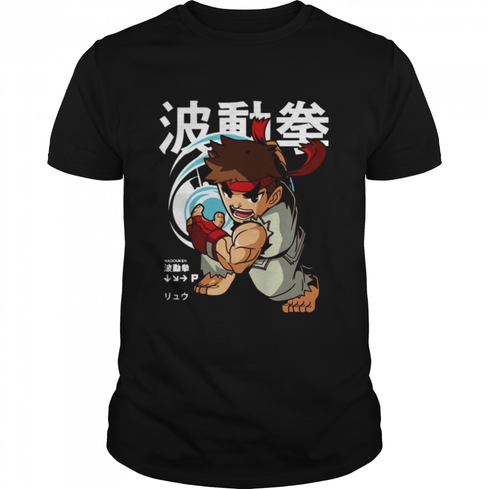 Chibi Street Fighter Ryu Hadouken shirt