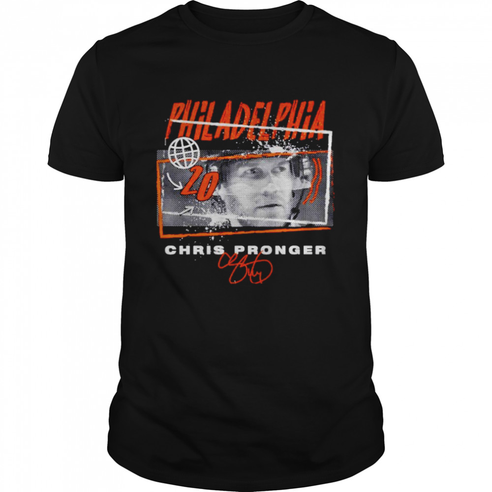 Chris Pronger Philadelphia Flyers tones signature shirt