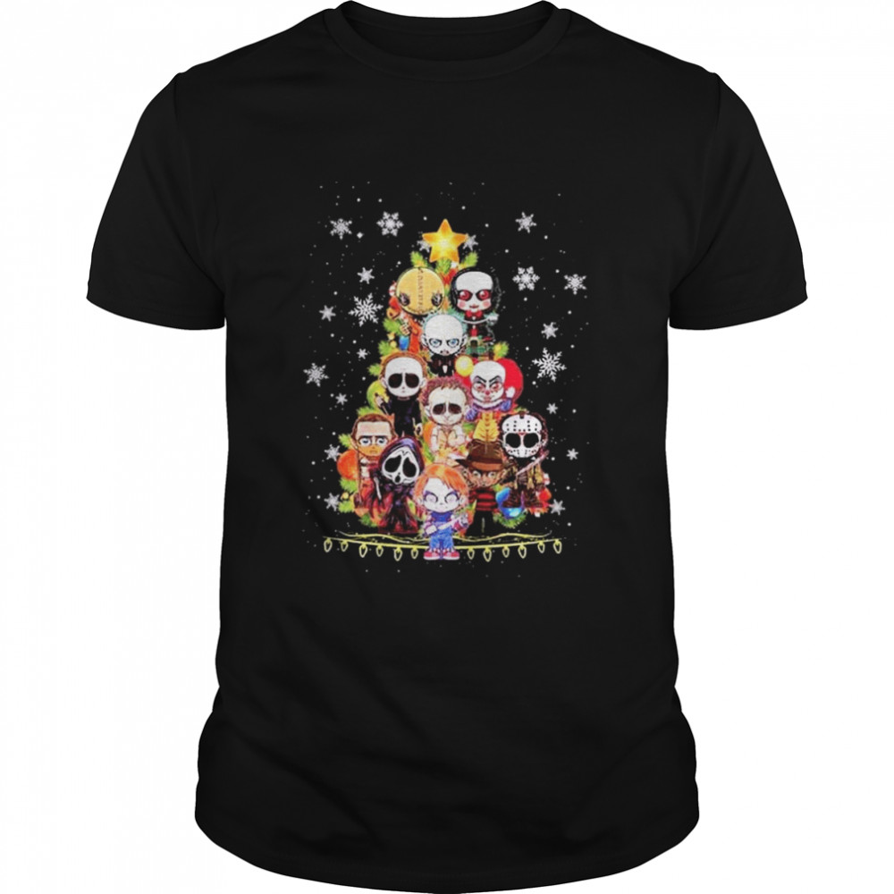 Horror Characters Christmas Tree 2022 Shirt