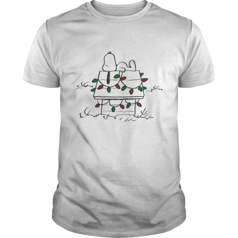 House Lights Peanuts Snoopy Merry Christmas T-Shirt