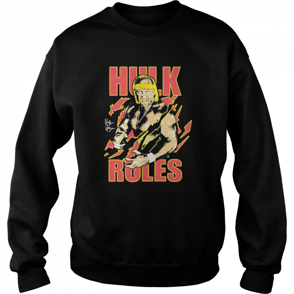 Hulk Hogan Neon Collection Signature T- Unisex Sweatshirt