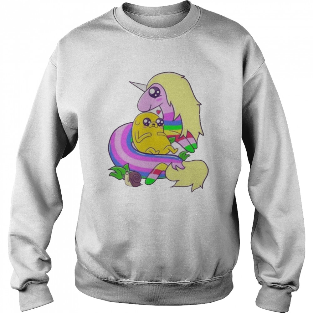 Jake And Lady Rainicorn Adventure Time  Unisex Sweatshirt