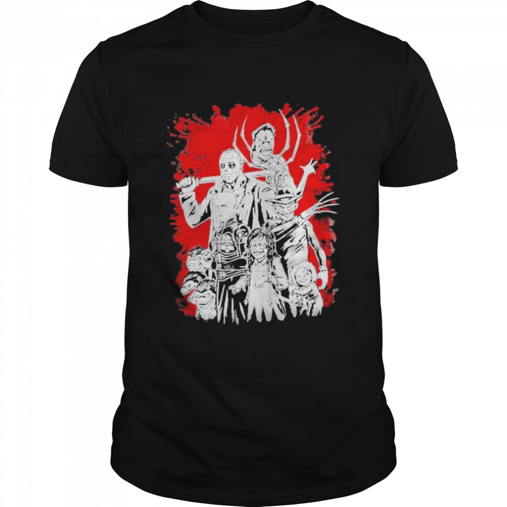 Jason Voorhees Freddy Krueger Chucky Pinhead Killer Halloween Shirt