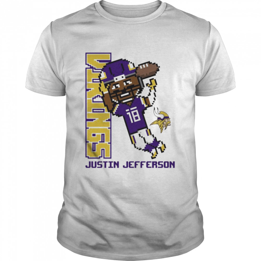 Justin Jefferson Minnesota Vikings Pixel shirt