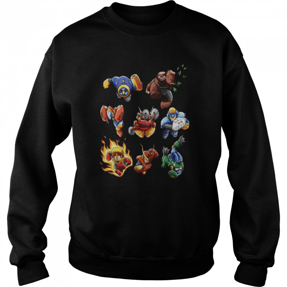 Mega Man Boss T- Unisex Sweatshirt