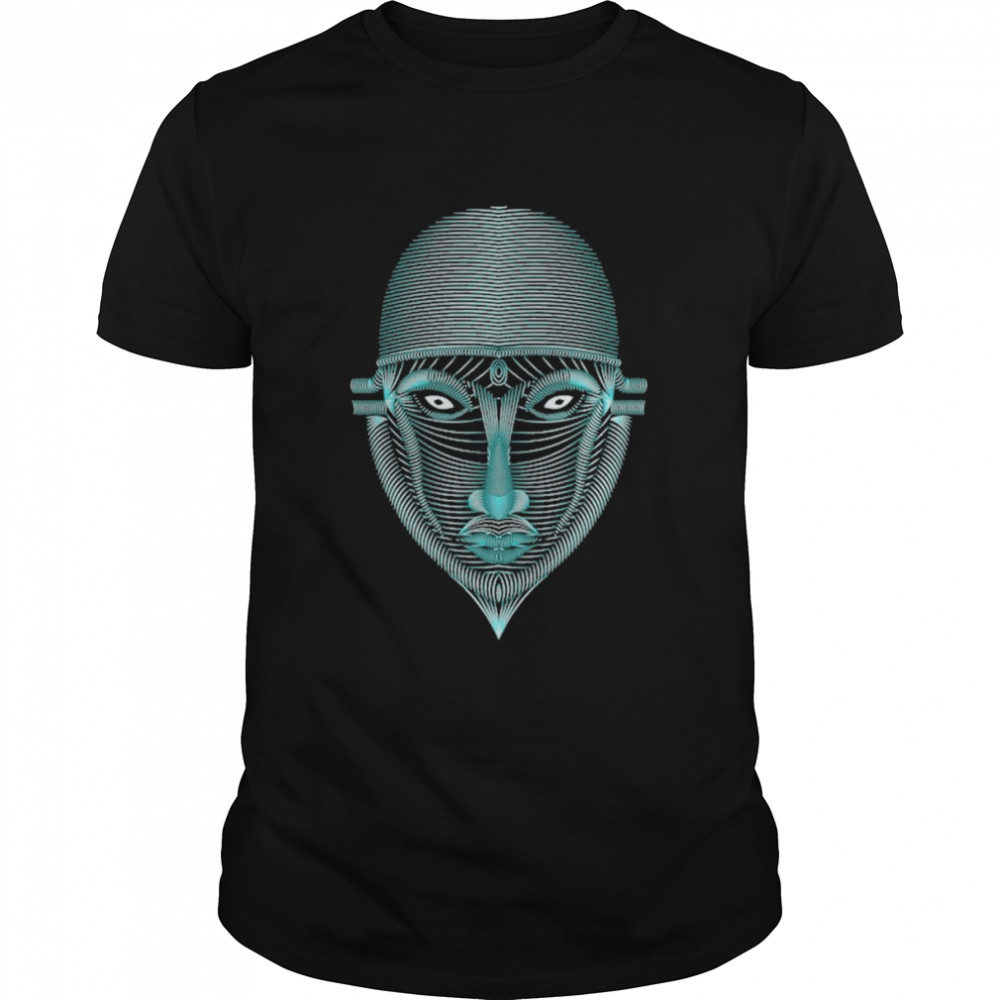 Nigerian Tribal Mask Benin Bronze African Alien Shirt