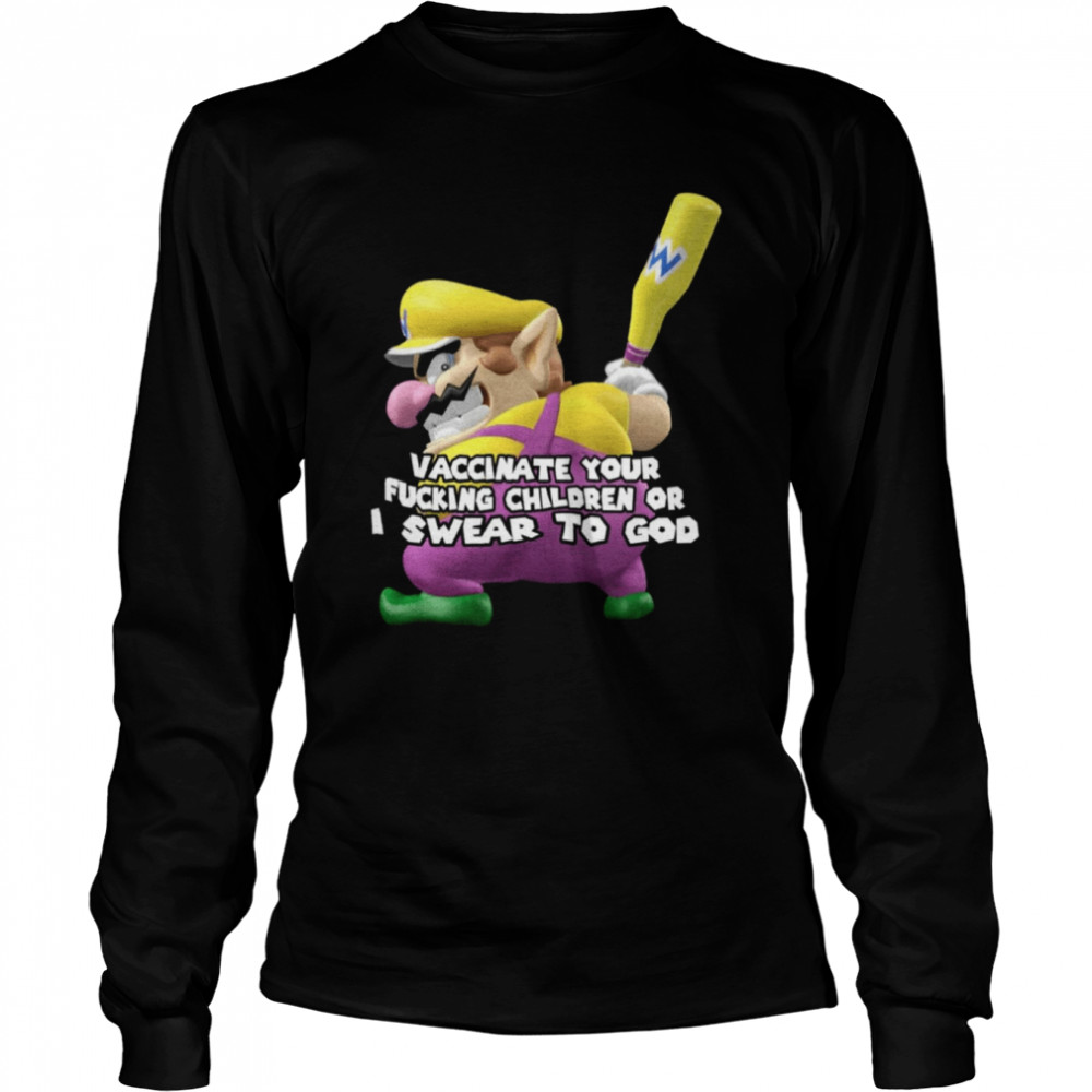 Pro Vaccination Wario T- Long Sleeved T-shirt