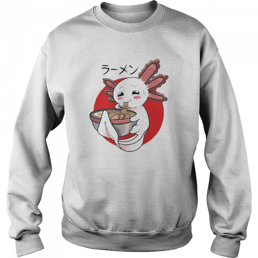 Ramen Axolotl Kawaii Japanese Noodles Anime  Unisex Sweatshirt