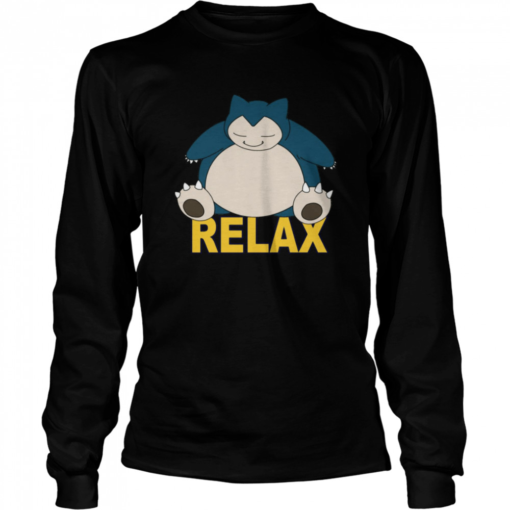 Relax Snorlax Pokemon shirt Long Sleeved T-shirt