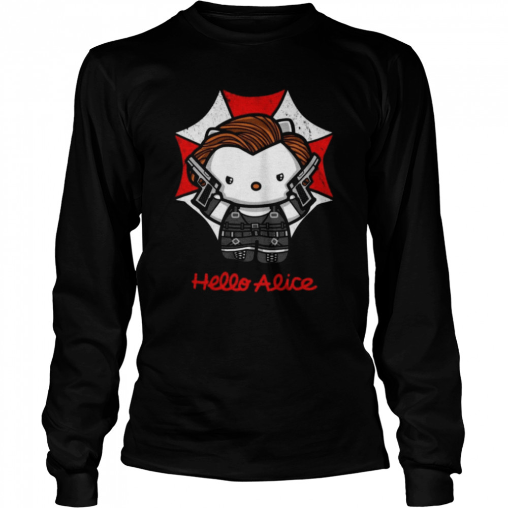 Resident Evil Kitty T- Long Sleeved T-shirt