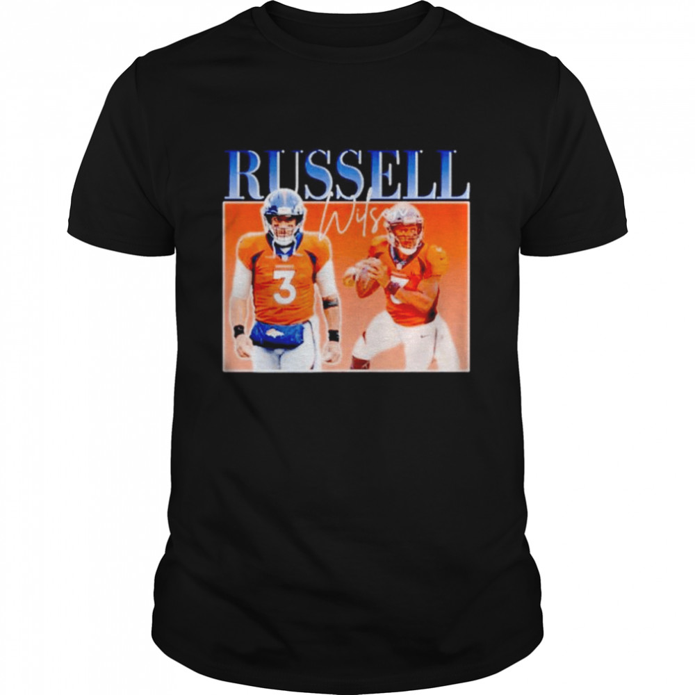 Russell Wilson Denver Broncos vintage retro shirt Classic Men's T-shirt