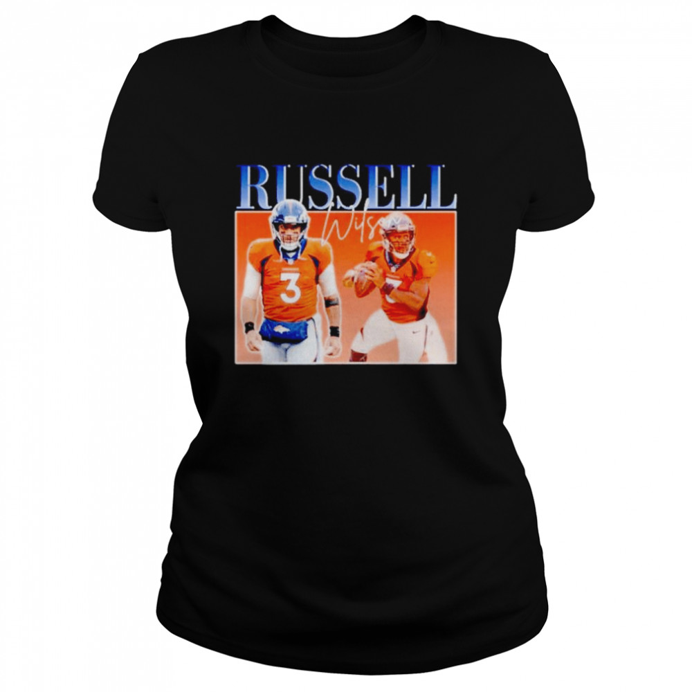 Russell Wilson Denver Broncos vintage retro shirt Classic Women's T-shirt