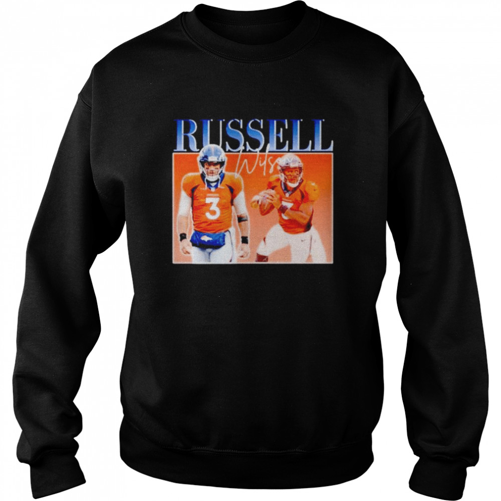 Russell Wilson Denver Broncos vintage retro shirt Unisex Sweatshirt