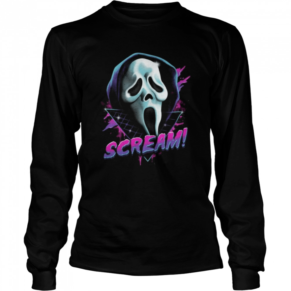 Scream Movie Ghost Face Mask T- Long Sleeved T-shirt