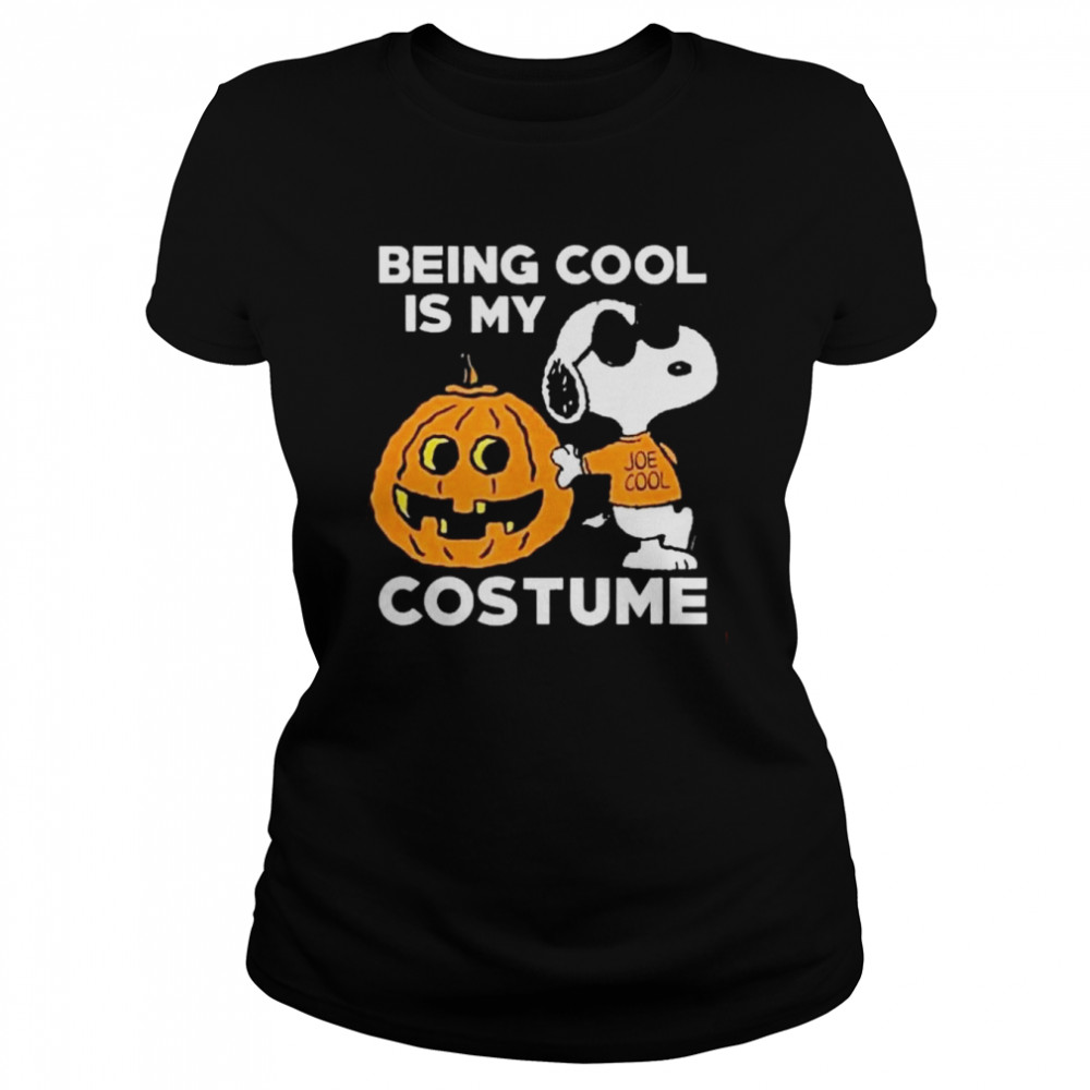 Snoopy Dog Halloween Pumpkins Being Cool is my Costume 2022  Classic Women's T-shirt