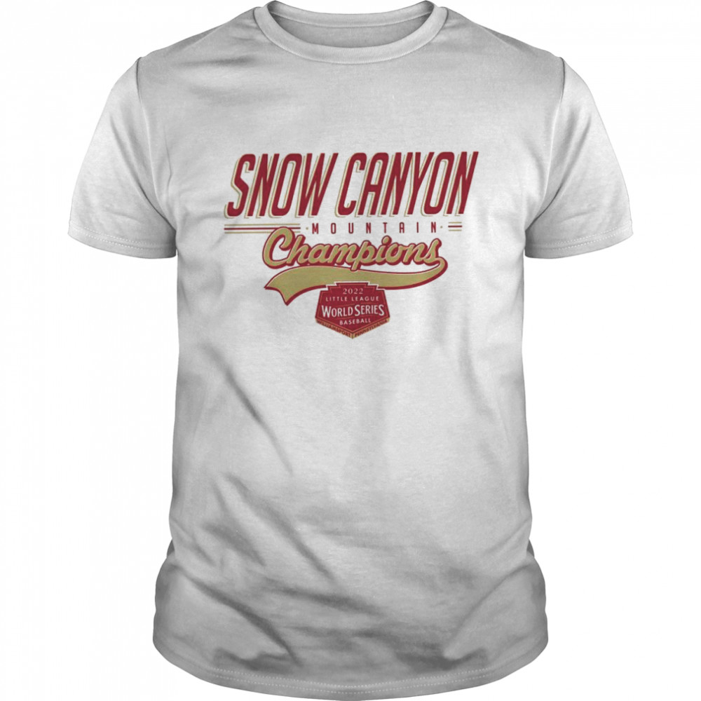 Snow Canyon Mountain Champs 2022 Little League Baseball World Series White T-Shirt