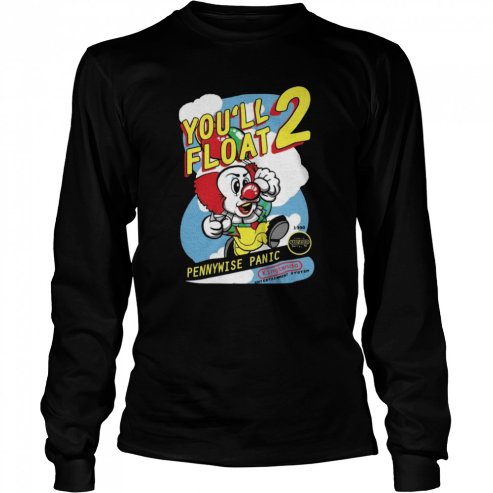 Stephen King IT NES Mens T- Long Sleeved T-shirt