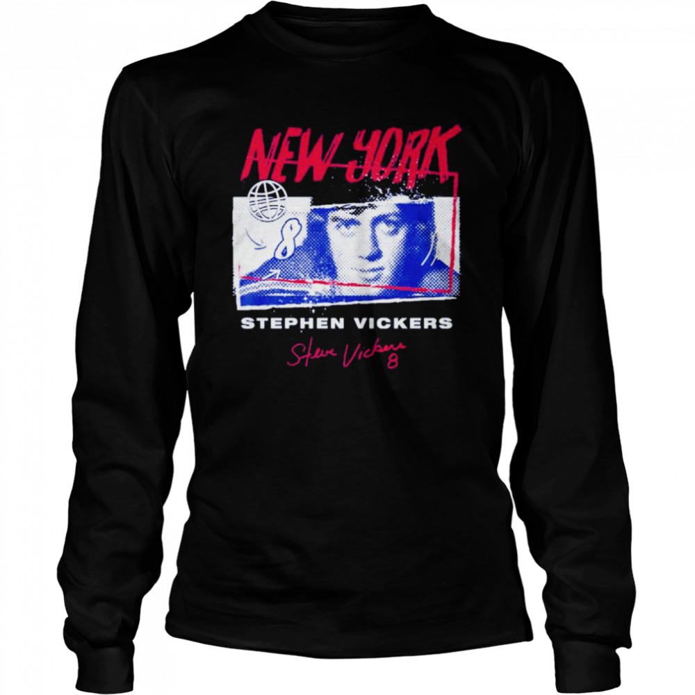 Steve Vickers New York Rangers tones signature shirt Long Sleeved T-shirt