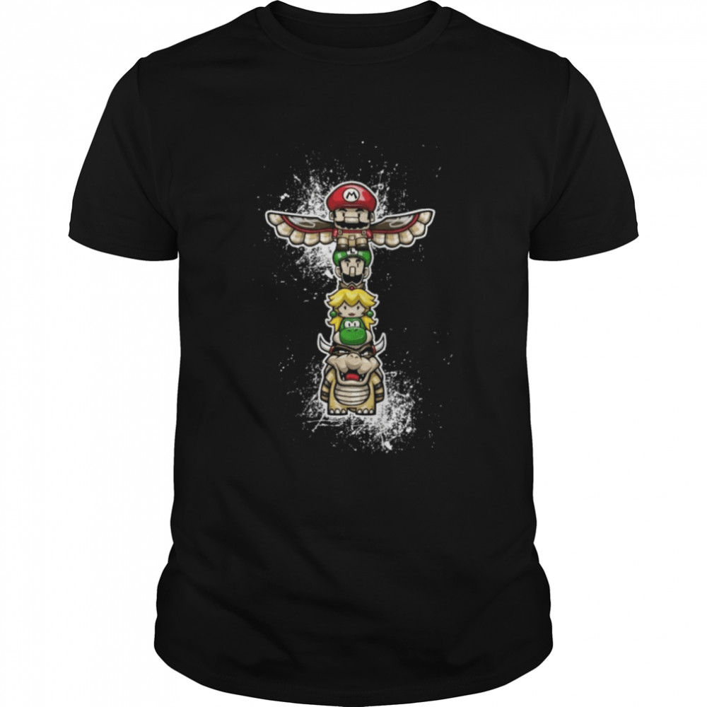Super Mario Totem Pole T- Classic Men's T-shirt