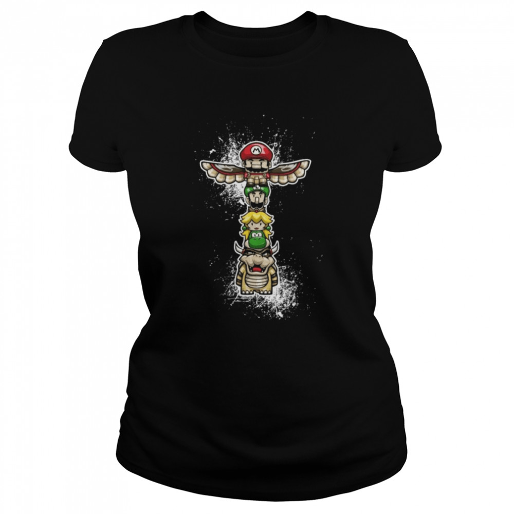 Super Mario Totem Pole T- Classic Women's T-shirt