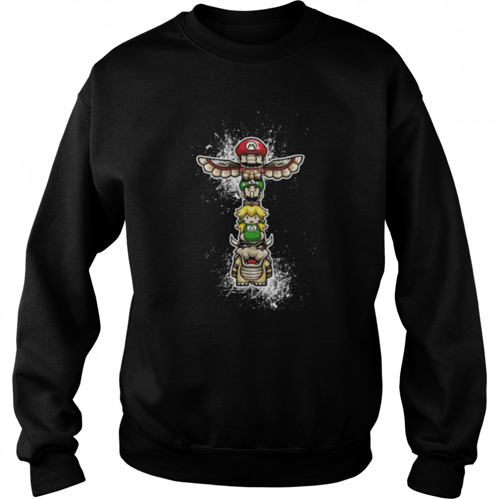 Super Mario Totem Pole T- Unisex Sweatshirt