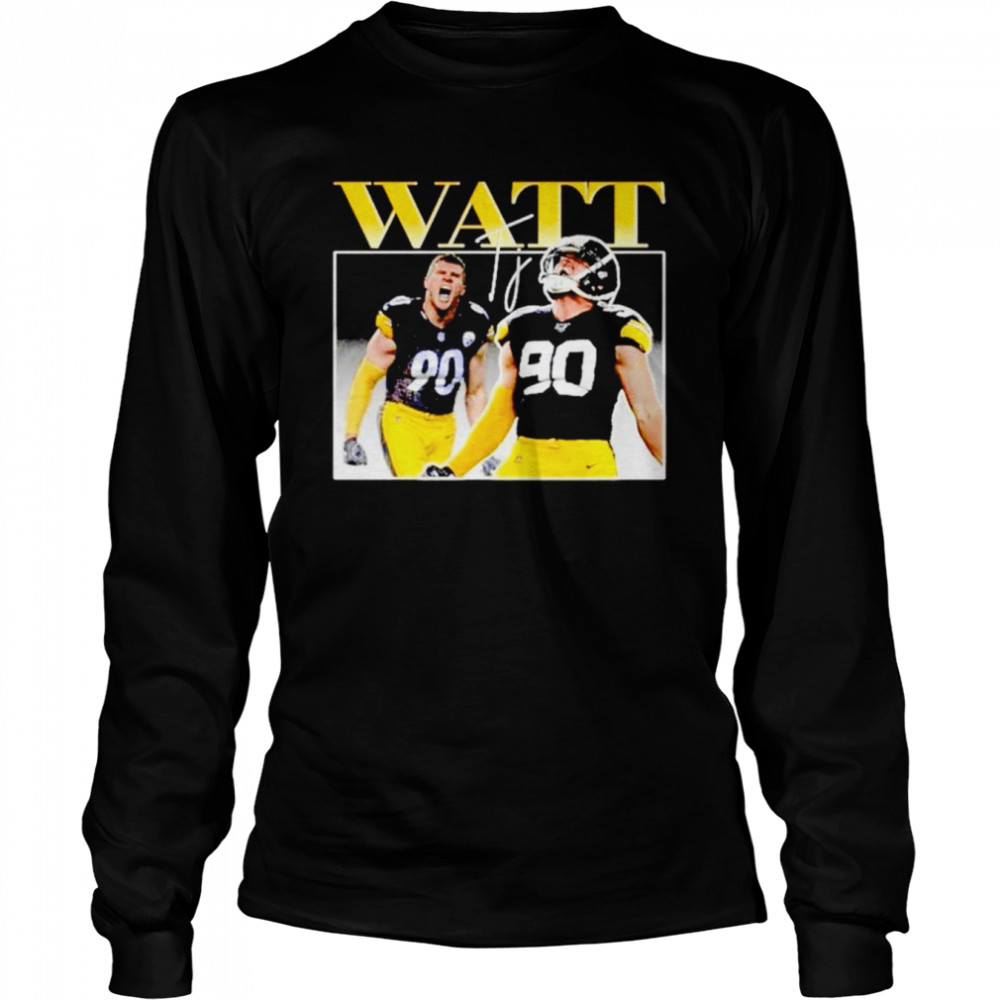 Tj Watt Pittsburg Steelers vintage retro shirt Long Sleeved T-shirt