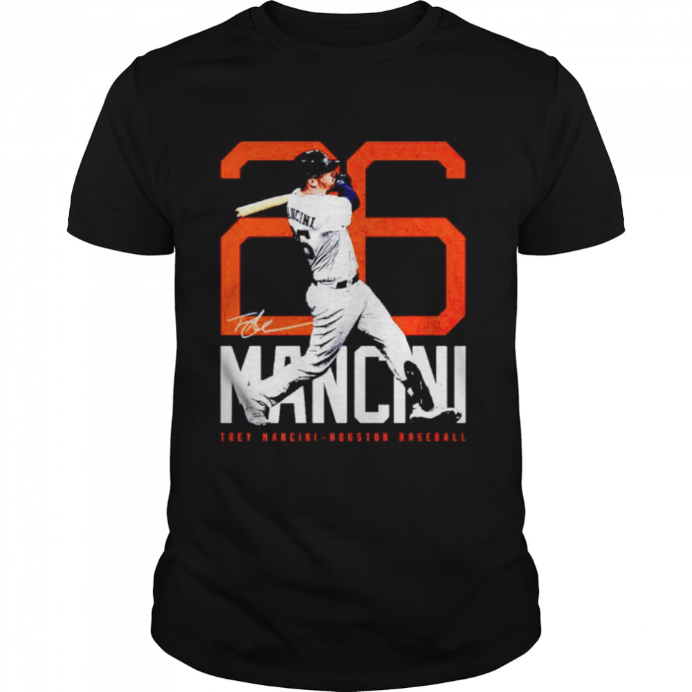 Trey Mancini Houston Astros bold number signature shirt Classic Men's T-shirt