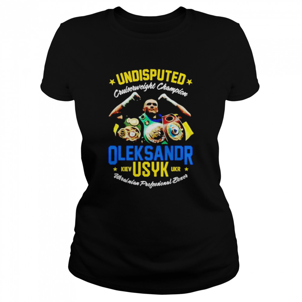 Ukrainian Oleksandr Usyk cat champion shirt Classic Women's T-shirt