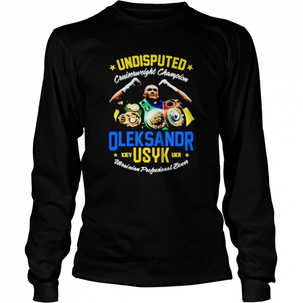Ukrainian Oleksandr Usyk cat champion shirt Long Sleeved T-shirt