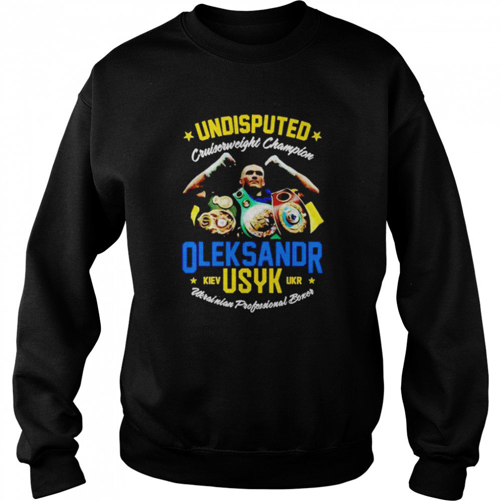 Ukrainian Oleksandr Usyk cat champion shirt Unisex Sweatshirt