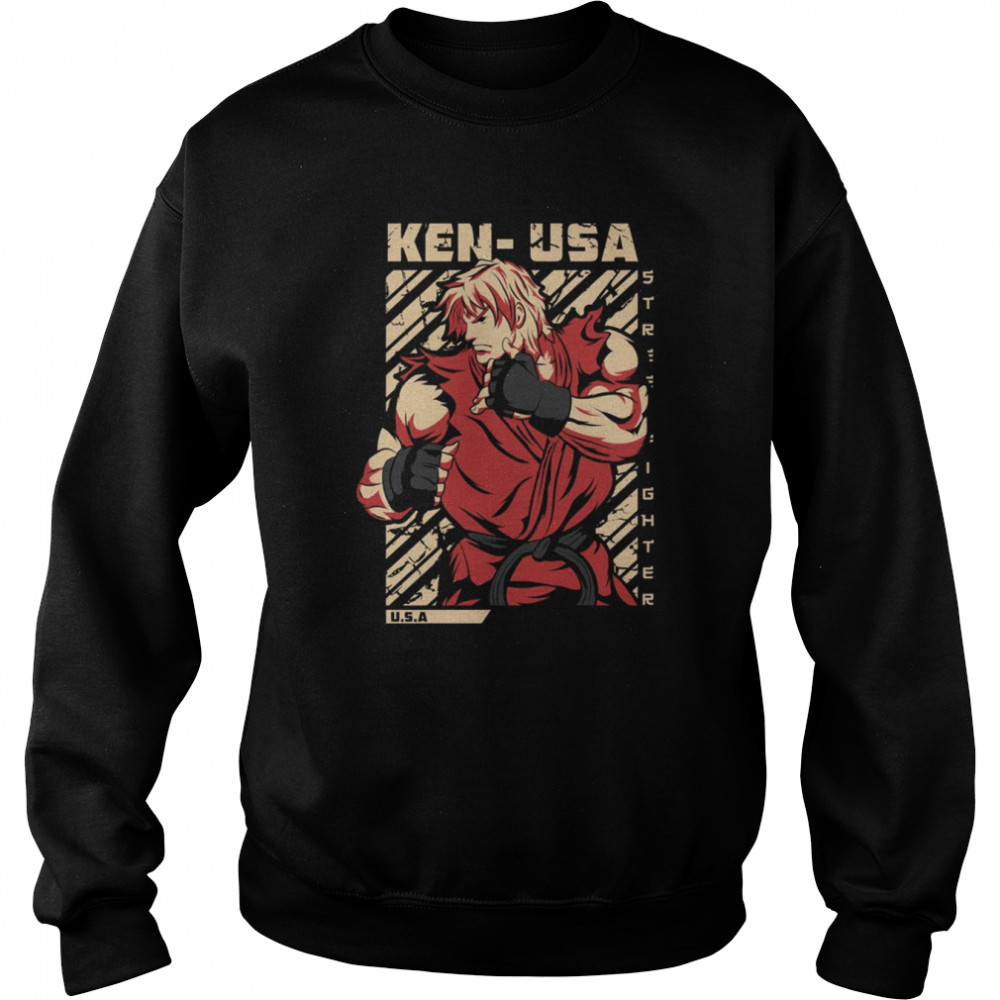 Vintage Ken Masters Street Fighter shirt Unisex Sweatshirt
