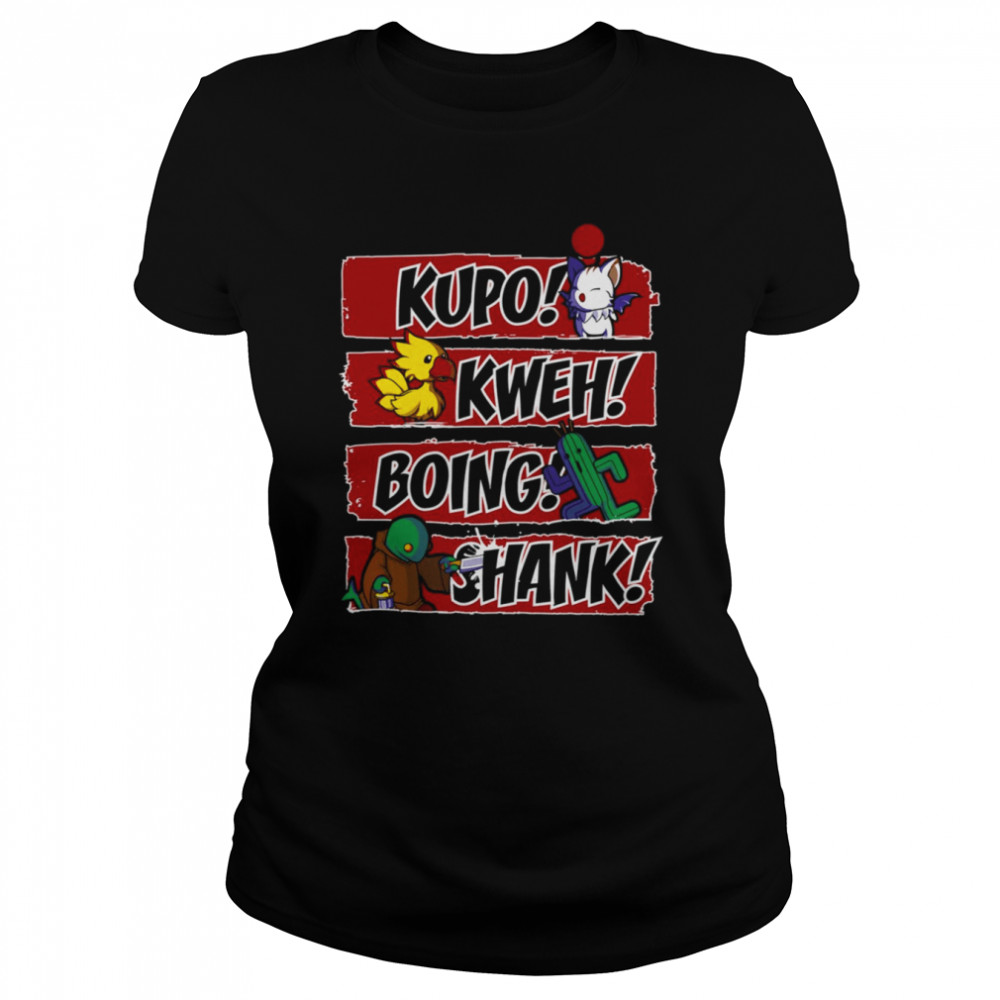 What Does The Tonberry Say Kupo Kweh Boing Shank Final Fantasy shirt Classic Women's T-shirt