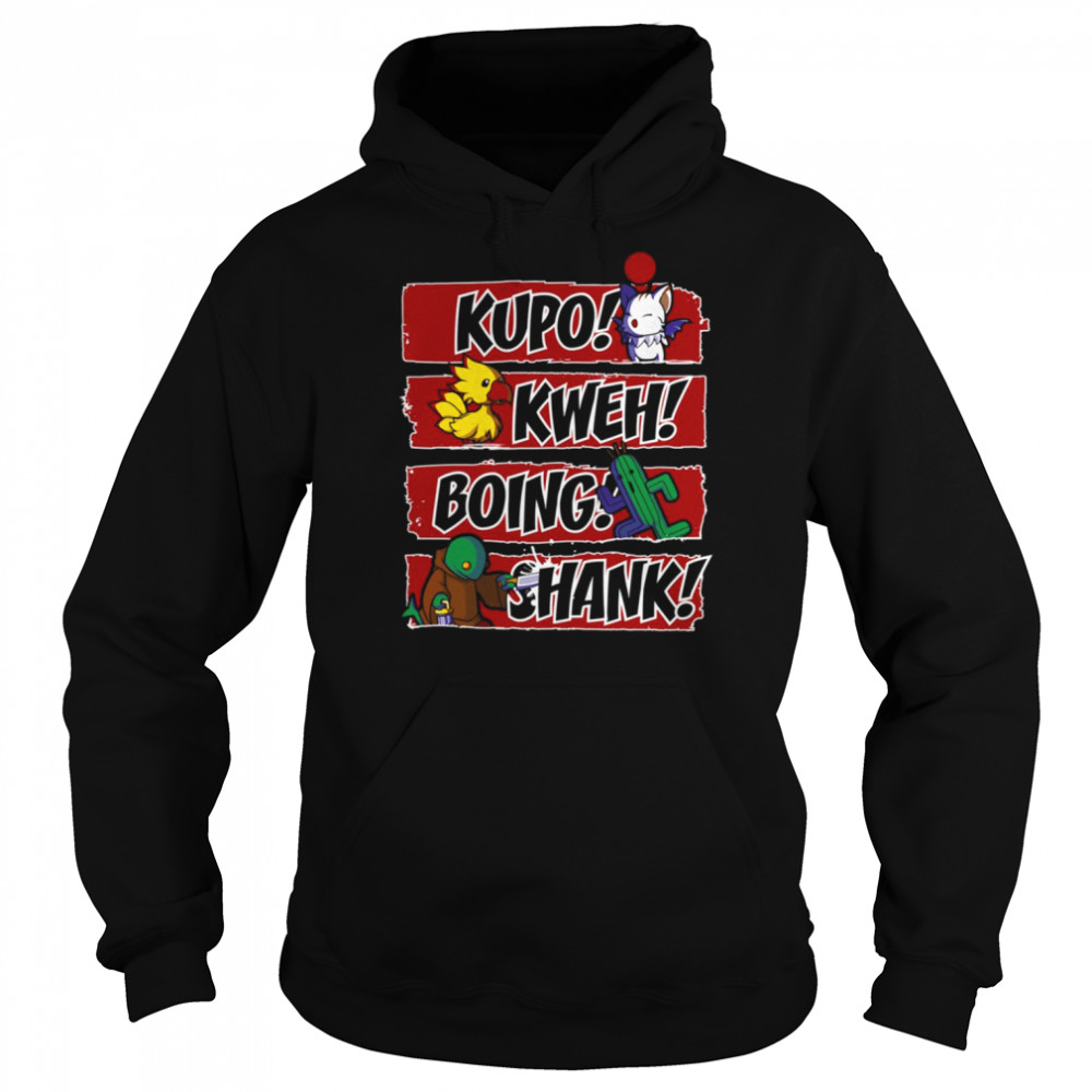 What Does The Tonberry Say Kupo Kweh Boing Shank Final Fantasy shirt Unisex Hoodie