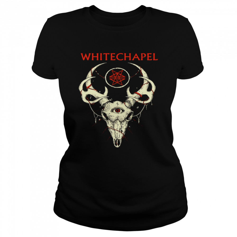 When A Demon Defiles A Witch Whitechapel shirt Classic Women's T-shirt
