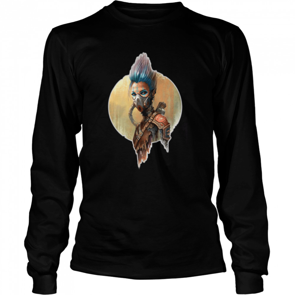 Woman Cyborg Design Fantasy Steam Punk shirt Long Sleeved T-shirt
