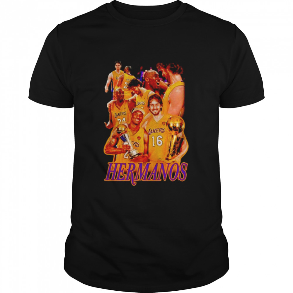 Hermanos Goldenknight Los Angeles Lakers shirt