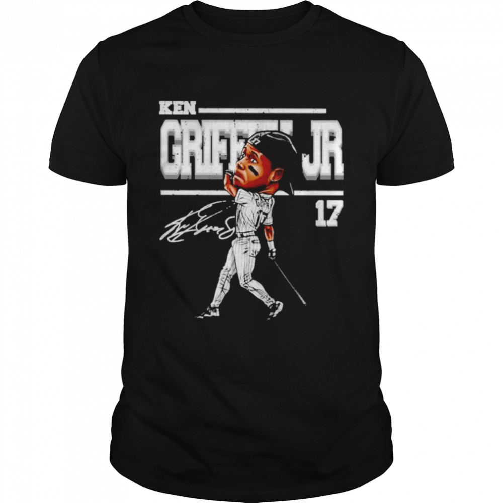 Ken Griffey Jr. Chicago White Sox cartoon signature shirt