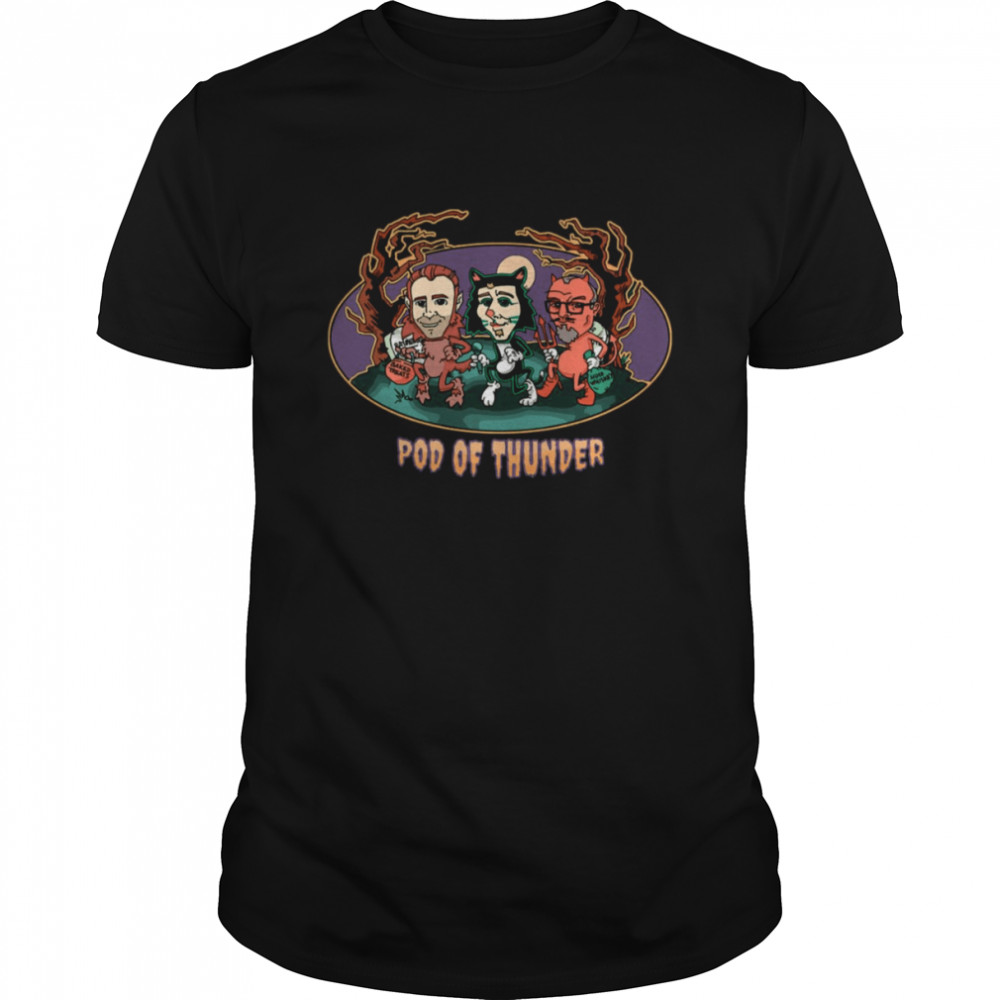 Pod Of Thunder Kiss Band Halloween shirt