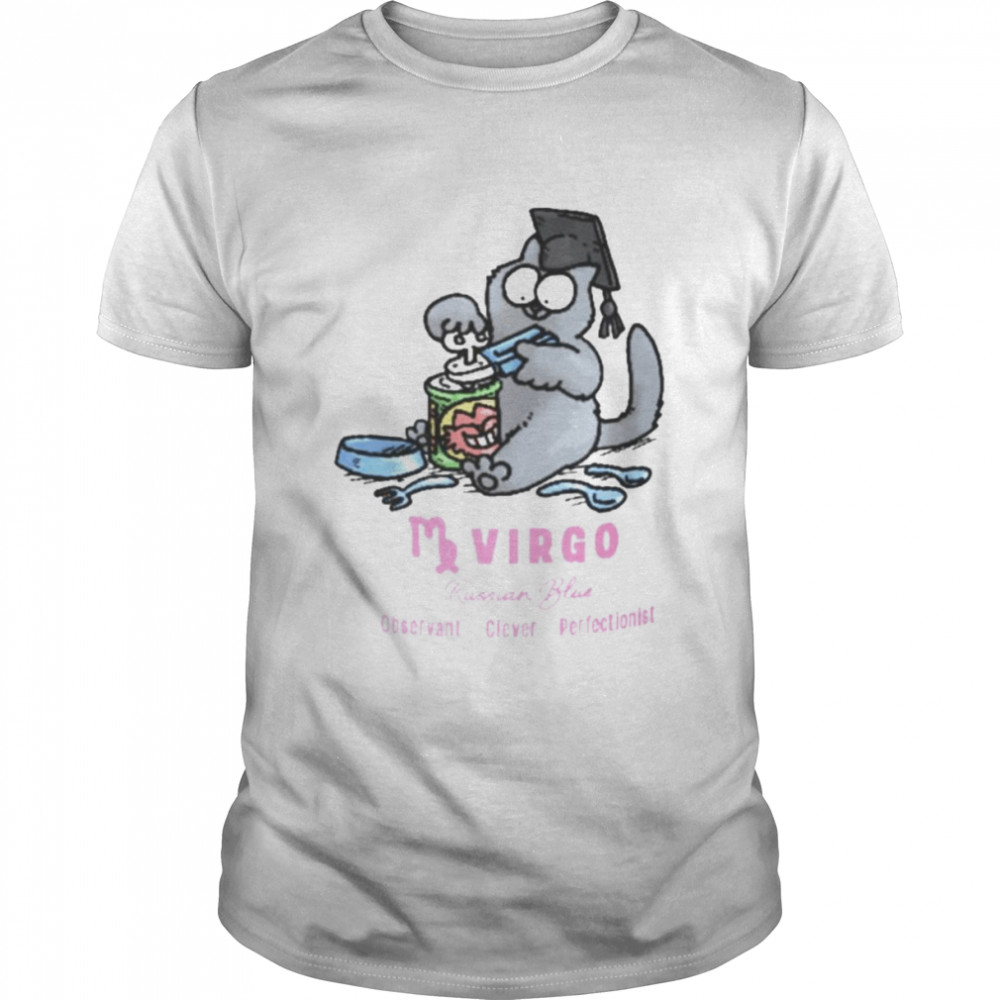 Virgo simon’s cat russian blue shirt