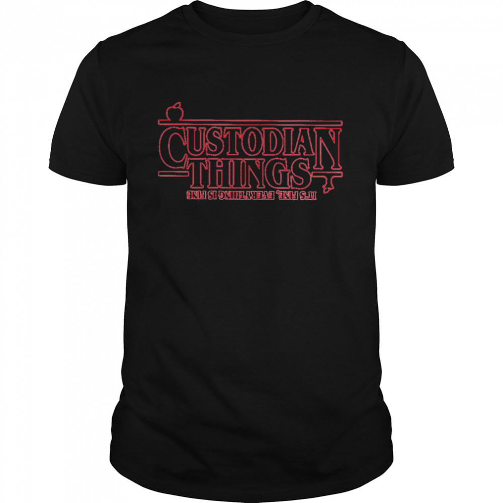 Custodian things outline shirt