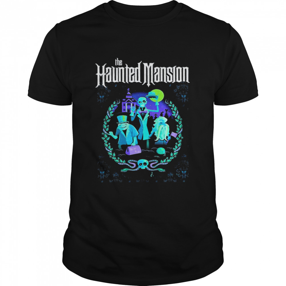 Hitchhiking Ghosts The Haunted Mansion Ezra Beane Professor Phineas Plump Gus Disney Halloween shirt