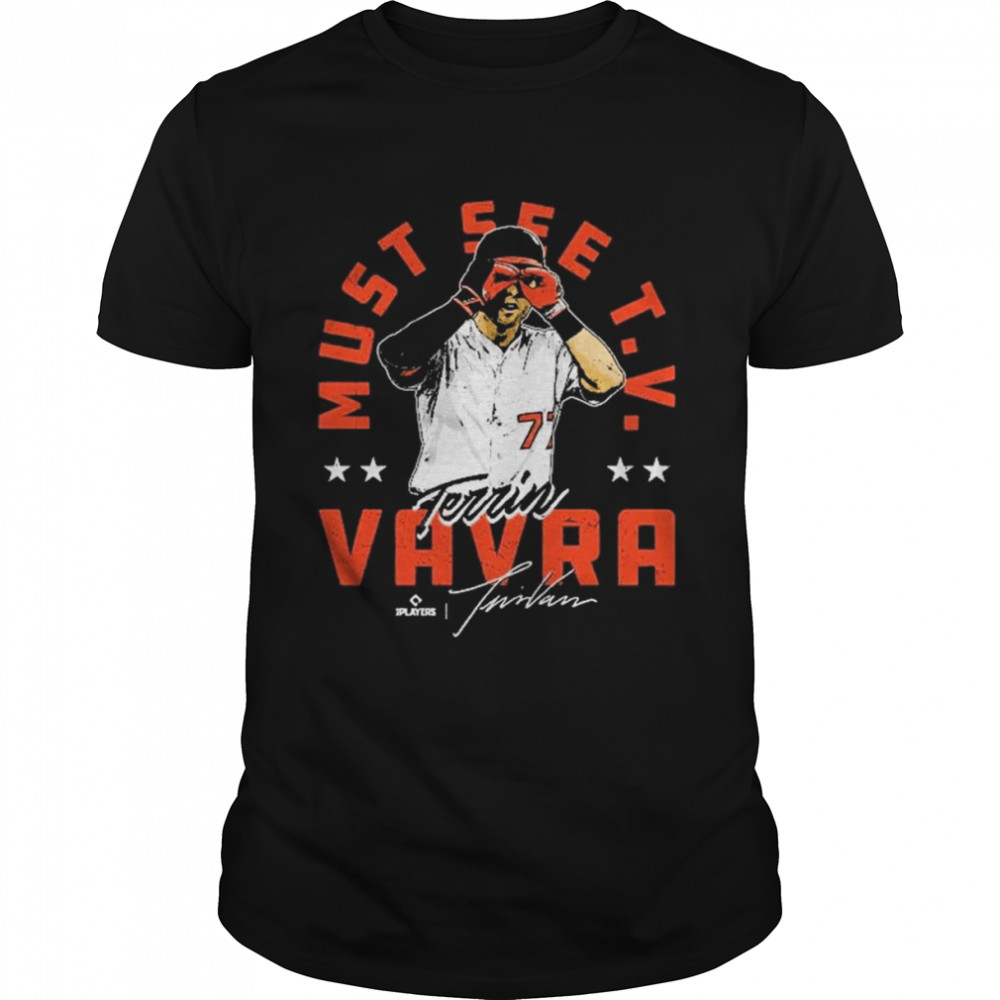 Terrin Vavra Baltimore Binoculars Signatures  Classic Men's T-shirt