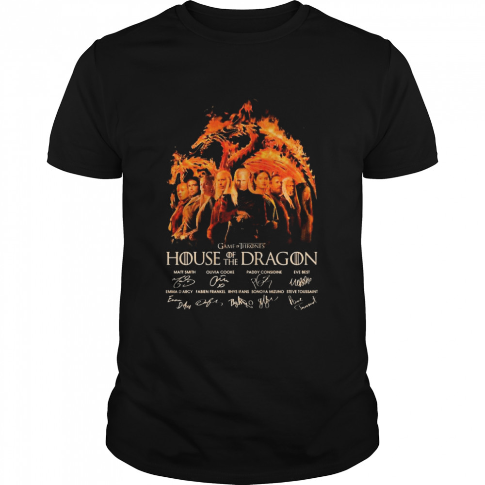 2022 house of the Dragon Game of Thrones 2022 signatures shirt Classic Men's T-shirt